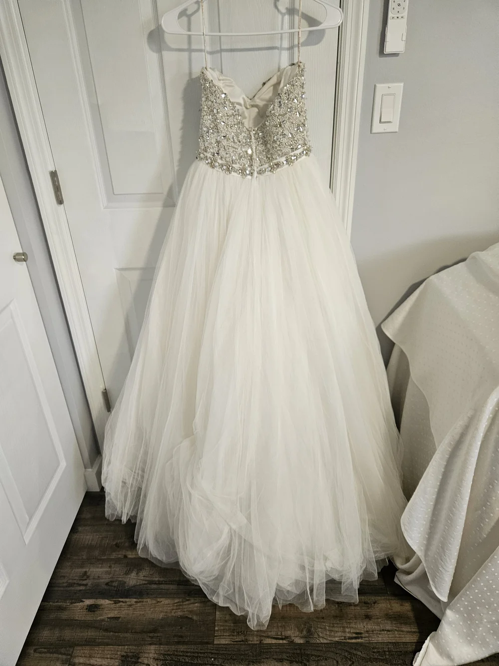 Maggie Sottero Wedding Strapless Beaded Ball Gown - Picture 8 of 12